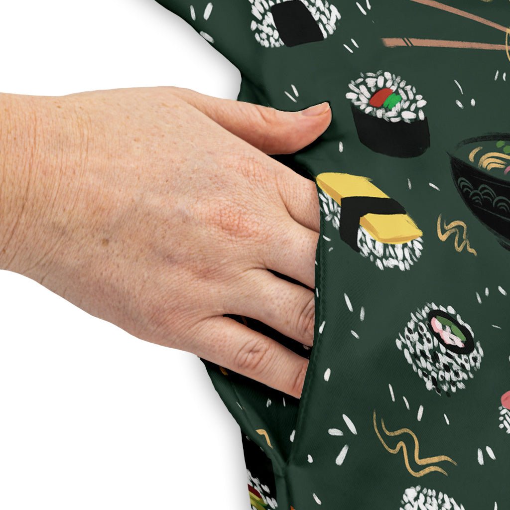 Oishi Sushi Green Dress Geek Nerd Anime Design by Claire Murphy lx - C
