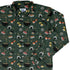 Oishi Sushi Green Long Sleeve Button Up Shirt Geek Nerd adult sizing Anime Design by Claire Murphy