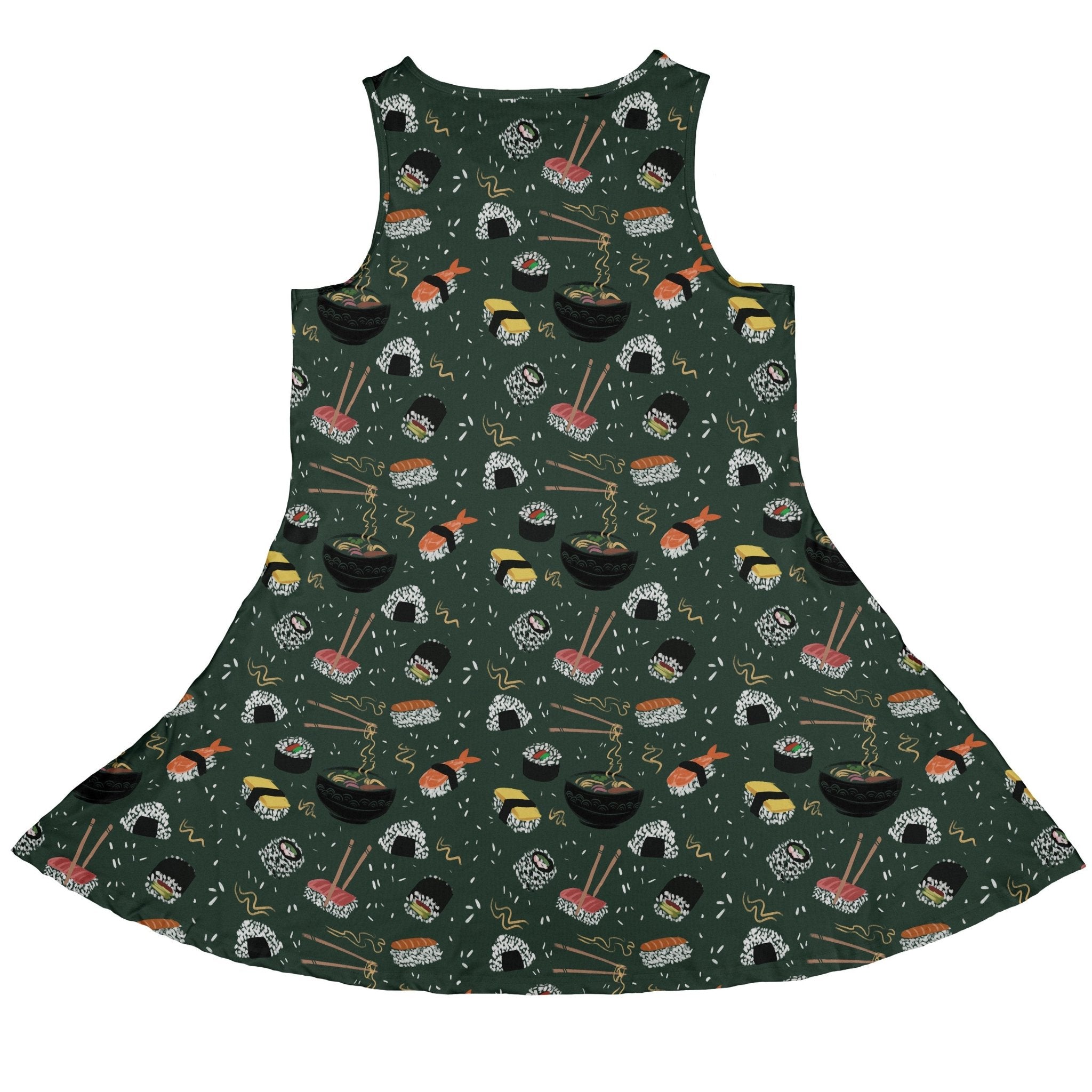 Oishi Sushi Green Dress Geek Nerd Anime Design by Claire Murphy lx - C