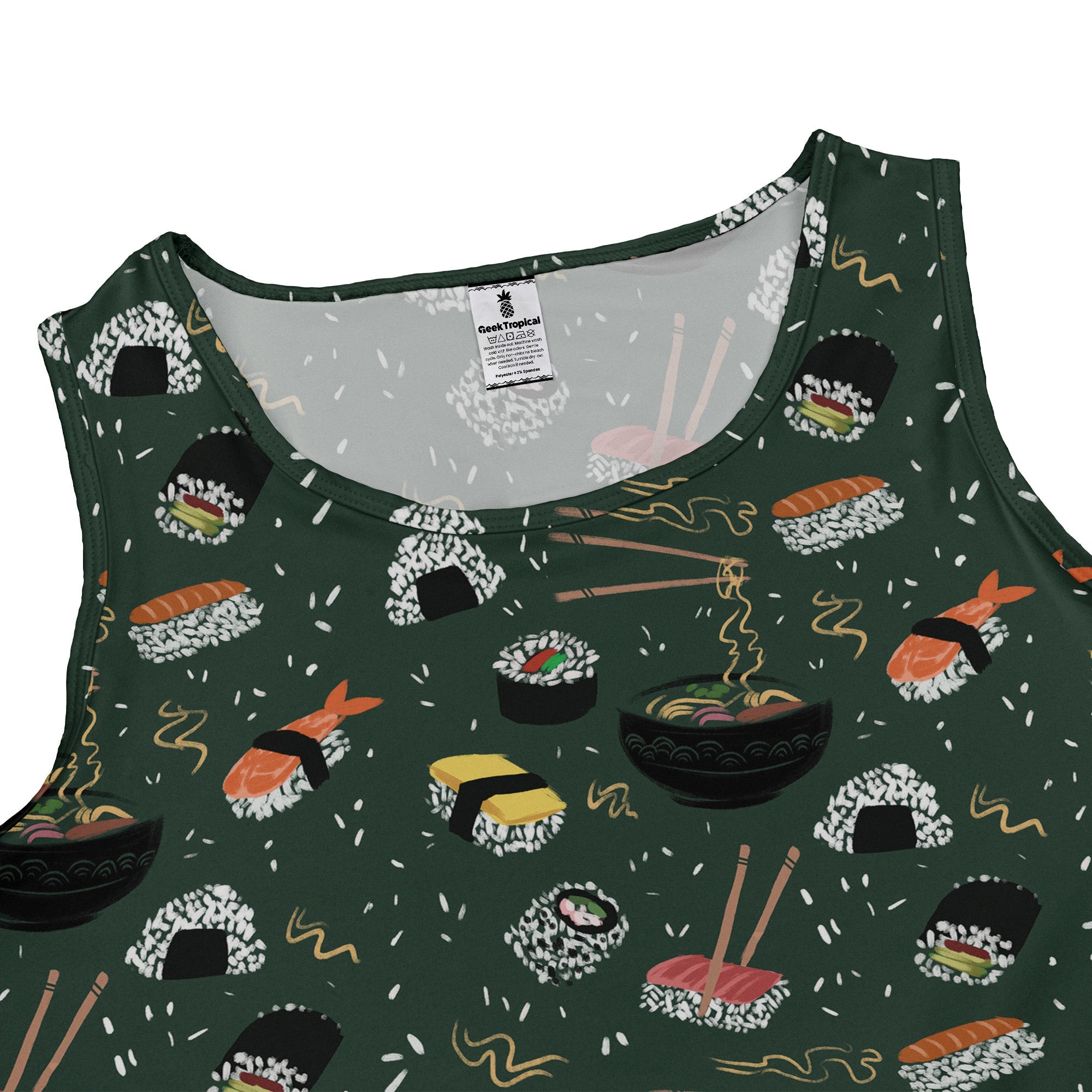 Oishi Sushi Green Dress Geek Nerd Anime Design by Claire Murphy lx - C