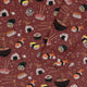 Oishi Sushi Red Long Sleeve Button Up Shirt Geek Nerd adult sizing Anime Design by Claire Murphy