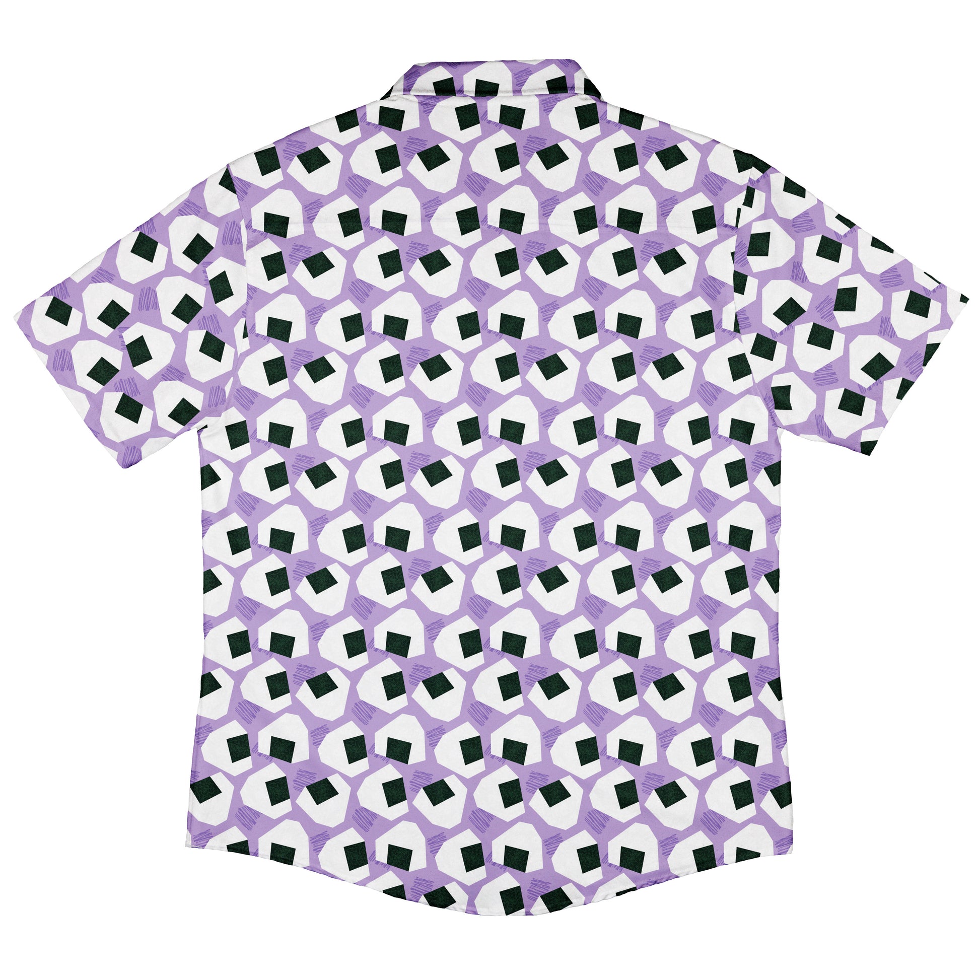 Omusubi Doodles Lilac Button Up Shirt Back