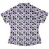 Omusubi Doodles Lilac Curvy Button Up Shirt Old Curvy Button Up Shirt womens back