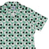 Omusubi Doodles Teal Curvy Button Up Shirt Old Curvy Button Up Shirt womens top right