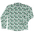 Omusubi Doodles Teal Long Sleeve Button Up Shirt front