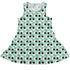 Omusubi Doodles Teal Sleeveless Dress front