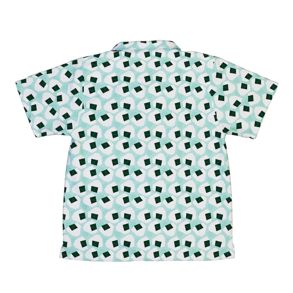 Omusubi Doodles Teal Youth Hawaiian Shirt 2