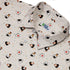 Onigiri Biege Button Up Shirt Geek Nerd adult sizing anime Design by Ardi Tong