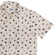 Onigiri Biege Button Up Shirt Geek Nerd adult sizing anime Design by Ardi Tong