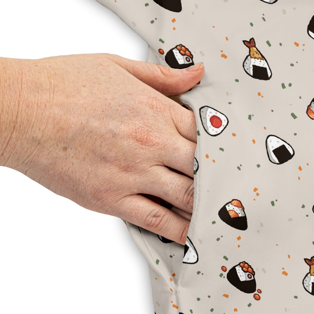 Onigiri Biege Dress Geek Nerd anime Design by Ardi Tong lx - C