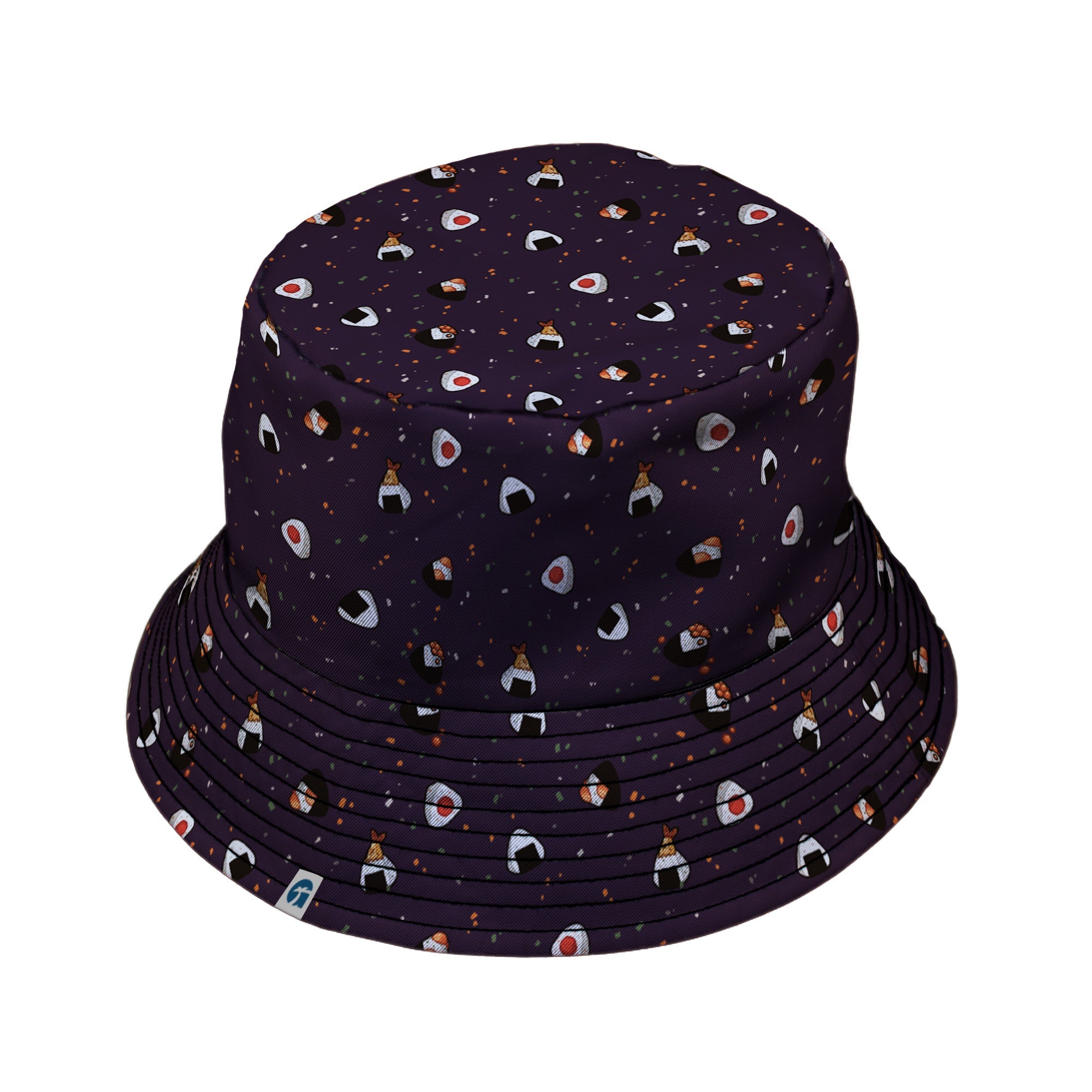 Onigiri Dark Bucket Hat Geek Nerd anime Design by Ardi Tong lx - B