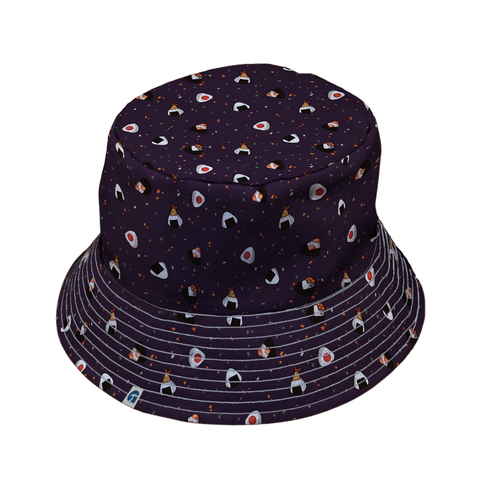 Onigiri Dark Bucket Hat Geek Nerd anime Design by Ardi Tong lx - B