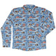 Onsen Snow Monkeys Long Sleeve Button Up Shirt Geek Nerd adult sizing Anime Christmas Print