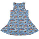 Onsen Snow Monkeys Dress Geek Nerd Christmas Print Design by Ardi Tong lx - C