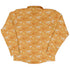 Orange Dinosaur Bones Long Sleeve Button Up Shirt Geek Nerd adult sizing dinosaur print FLOW DESC WRITING