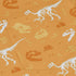 Orange Dinosaur Bones Long Sleeve Button Up Shirt Geek Nerd adult sizing dinosaur print FLOW DESC WRITING