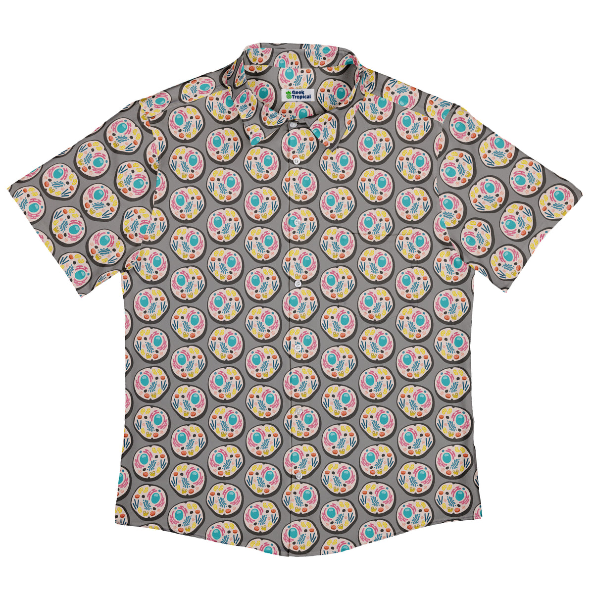 Organelle Organization Button Up Shirt Flat Front