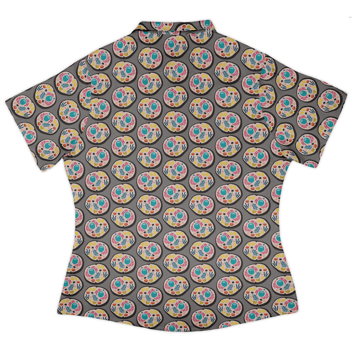 Organelle Organization Curvy Button Up Shirt womens back