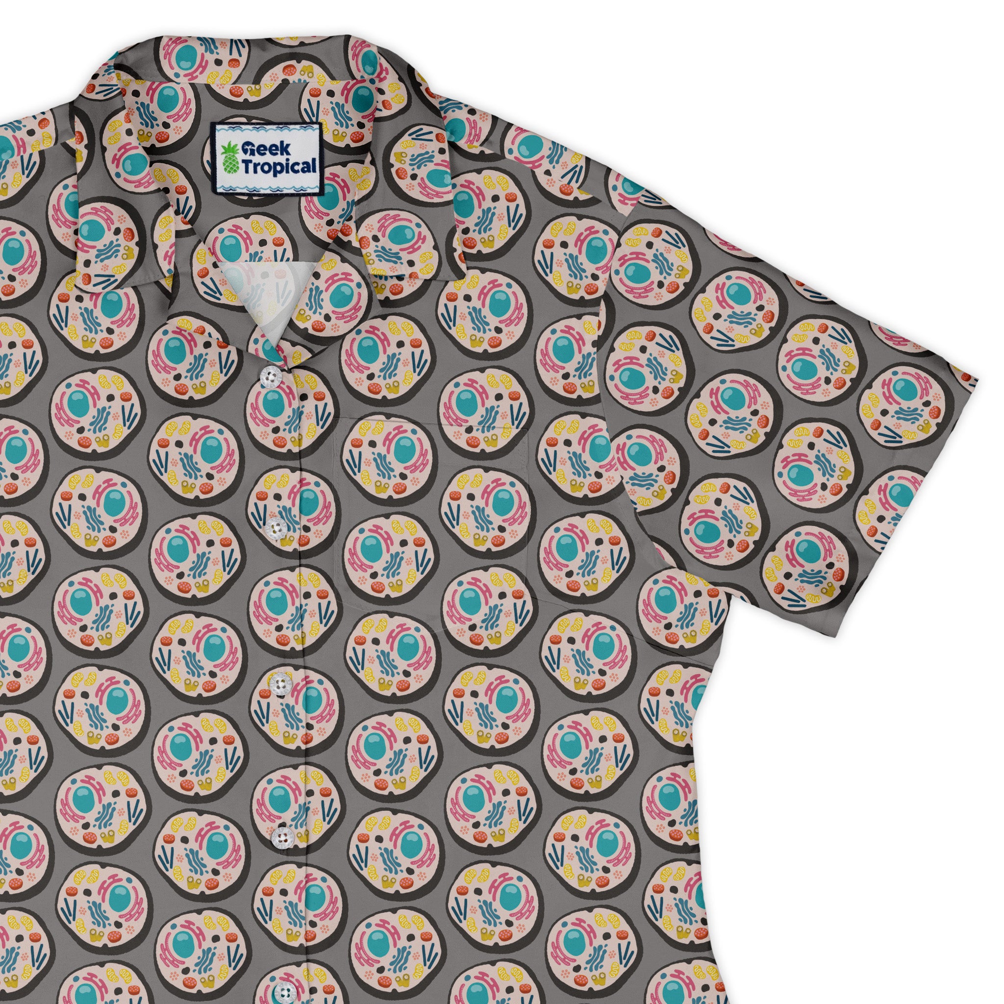 Organelle Organization Curvy Button Up Shirt womens top right