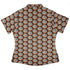 Organelle Organization Labels Curvy Button Up Shirt womens back