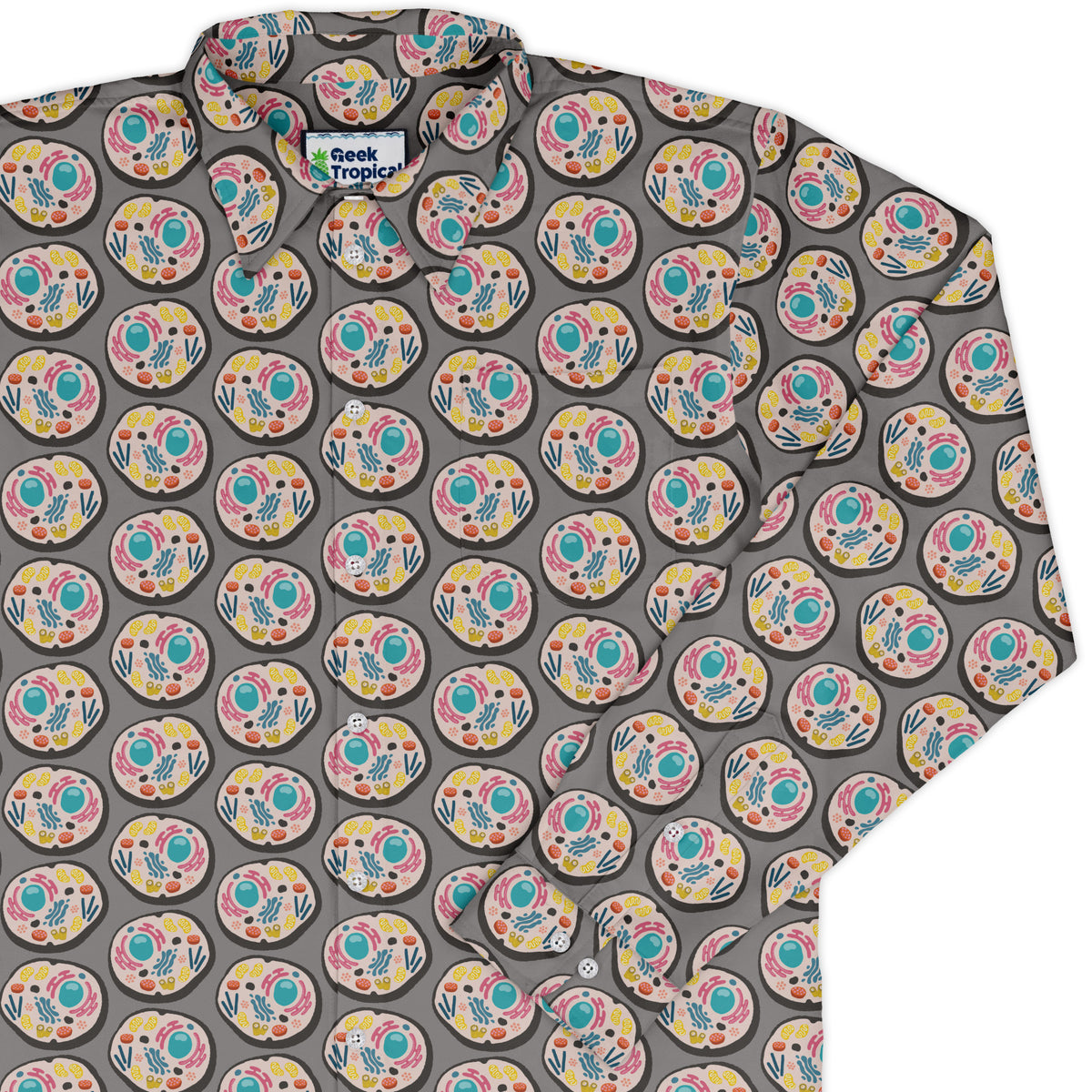 Organelle Organization Long Sleeve Button Up Shirt cover