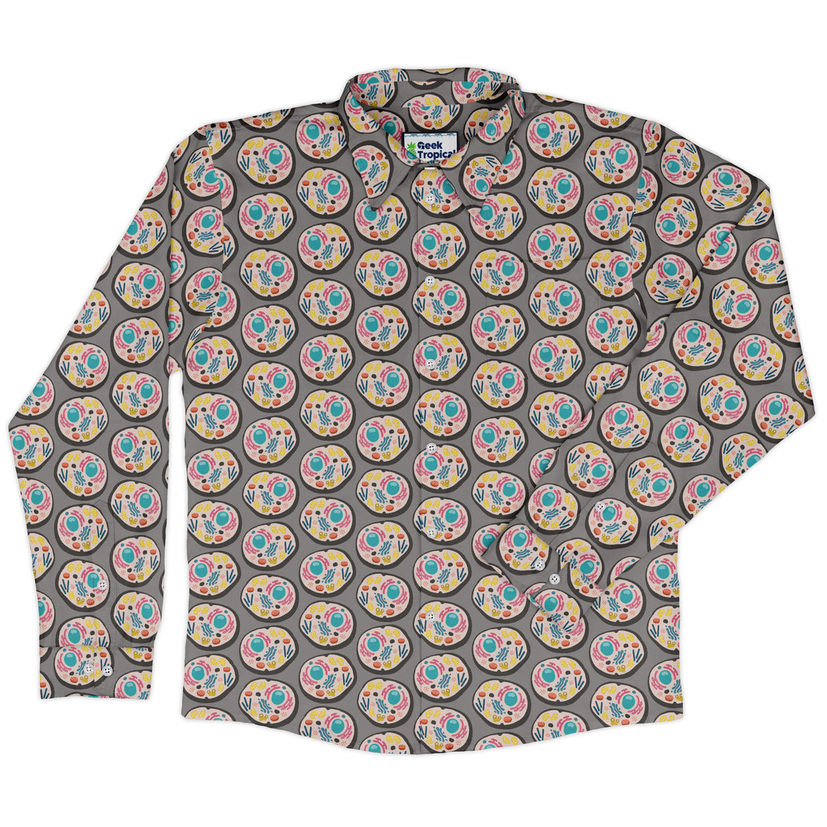 Organelle Organization Long Sleeve Button Up Shirt front