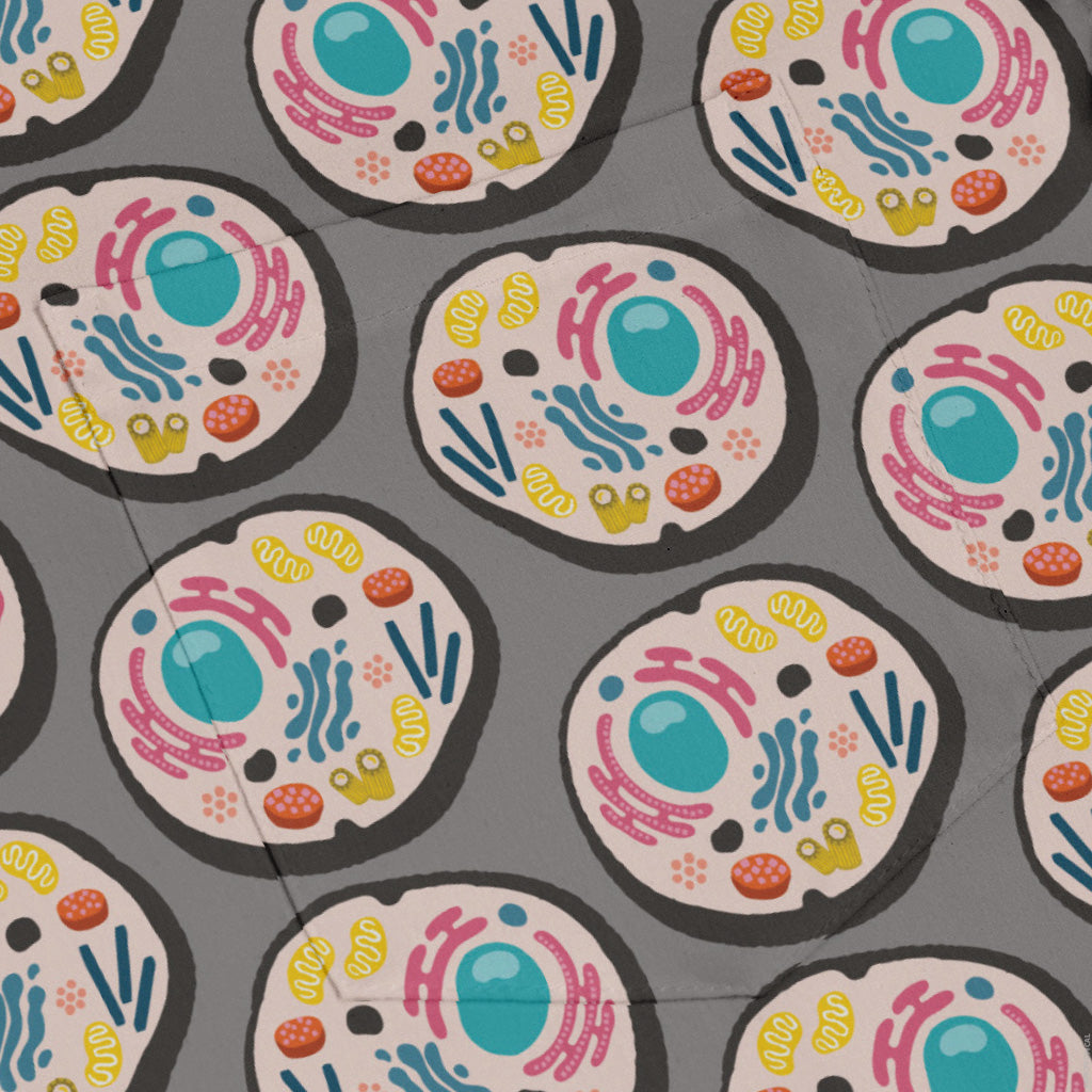 Organelle Organization Long Sleeve Button Up Shirt pocket