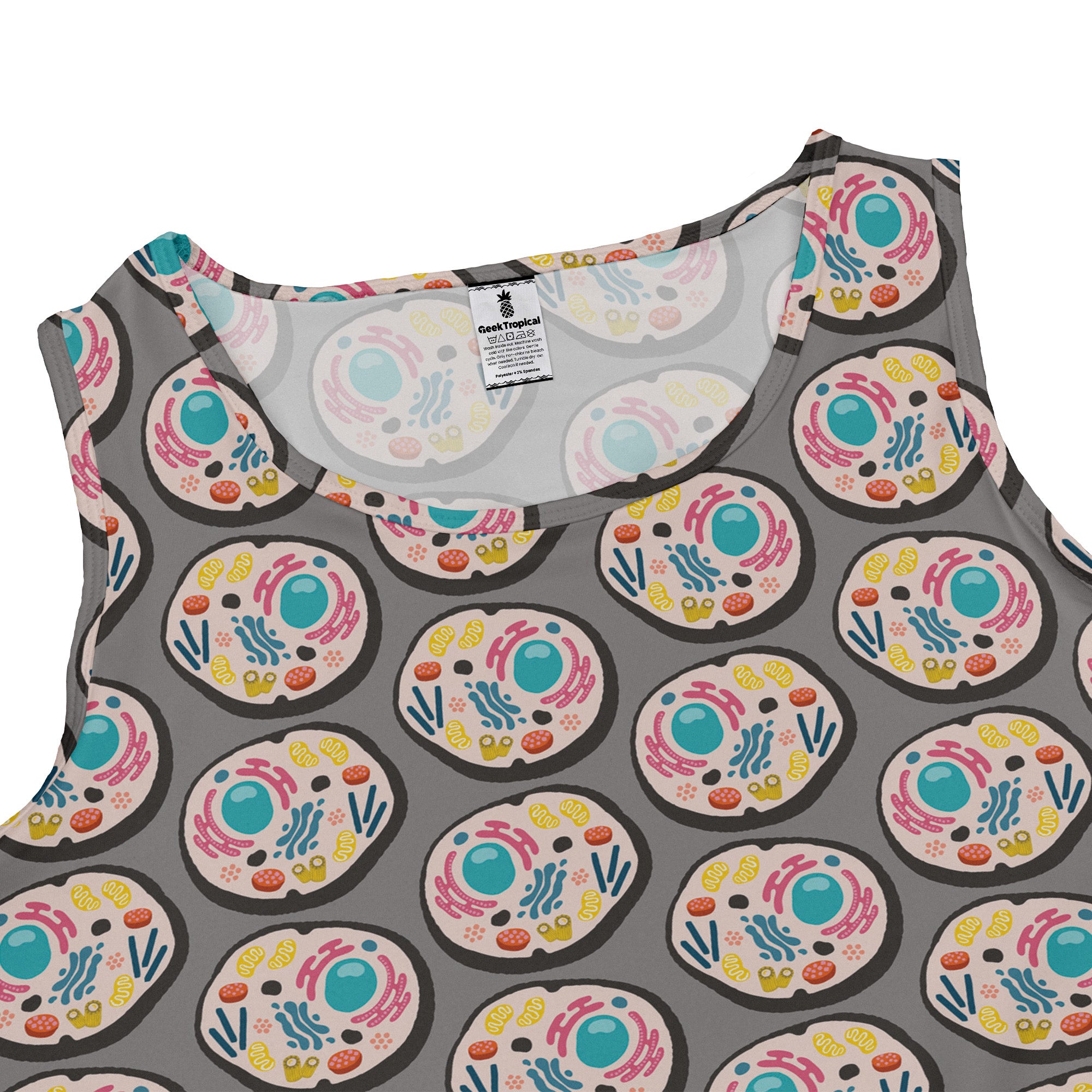Organelle Organization Sleeveless Dress close front