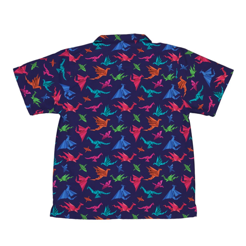 Origami Dark Youth Hawaiian Shirt Geek Nerd Designs by Nathan Fantasy Prints q4