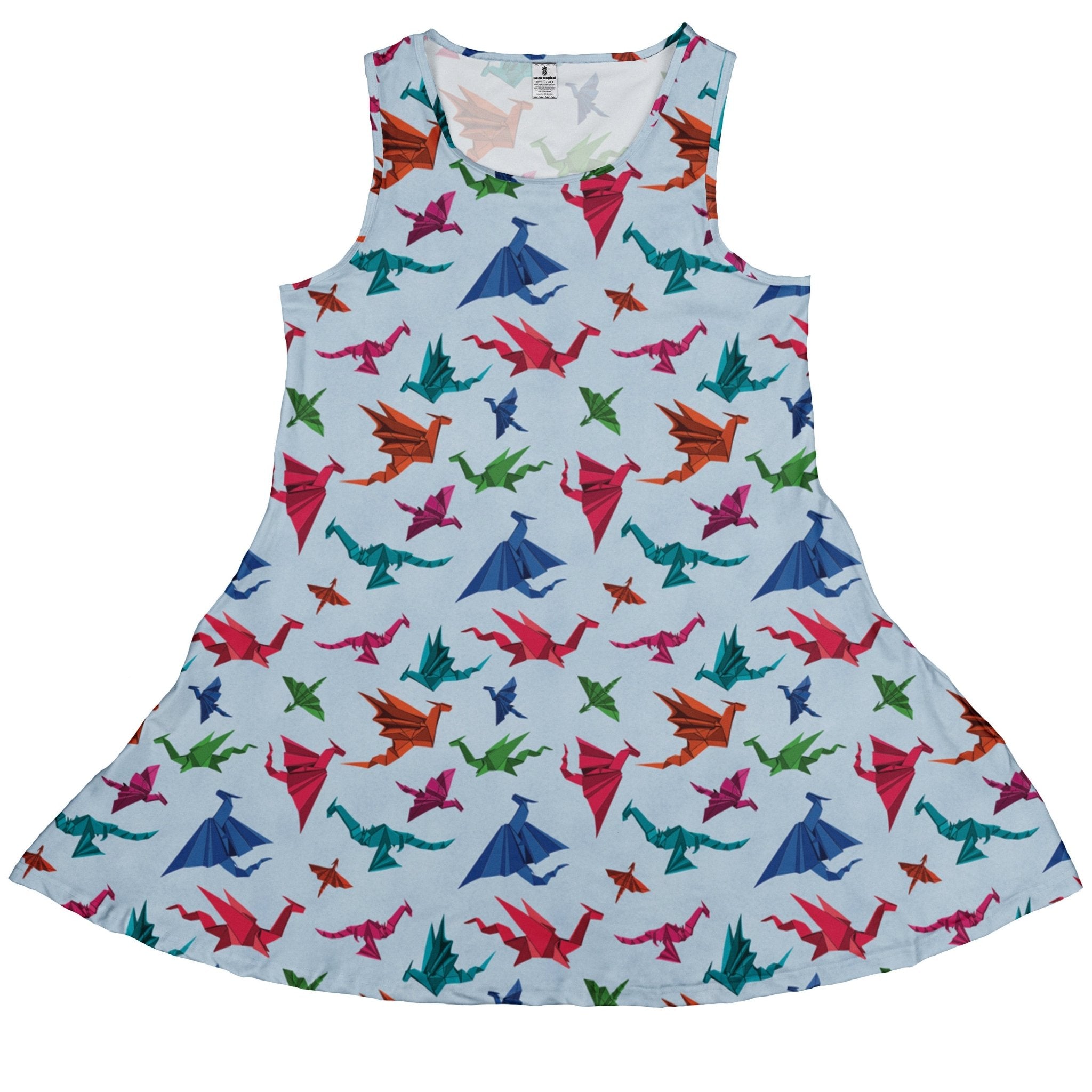 Origami Light Dress Geek Nerd Designs by Nathan Fantasy Prints lx - C