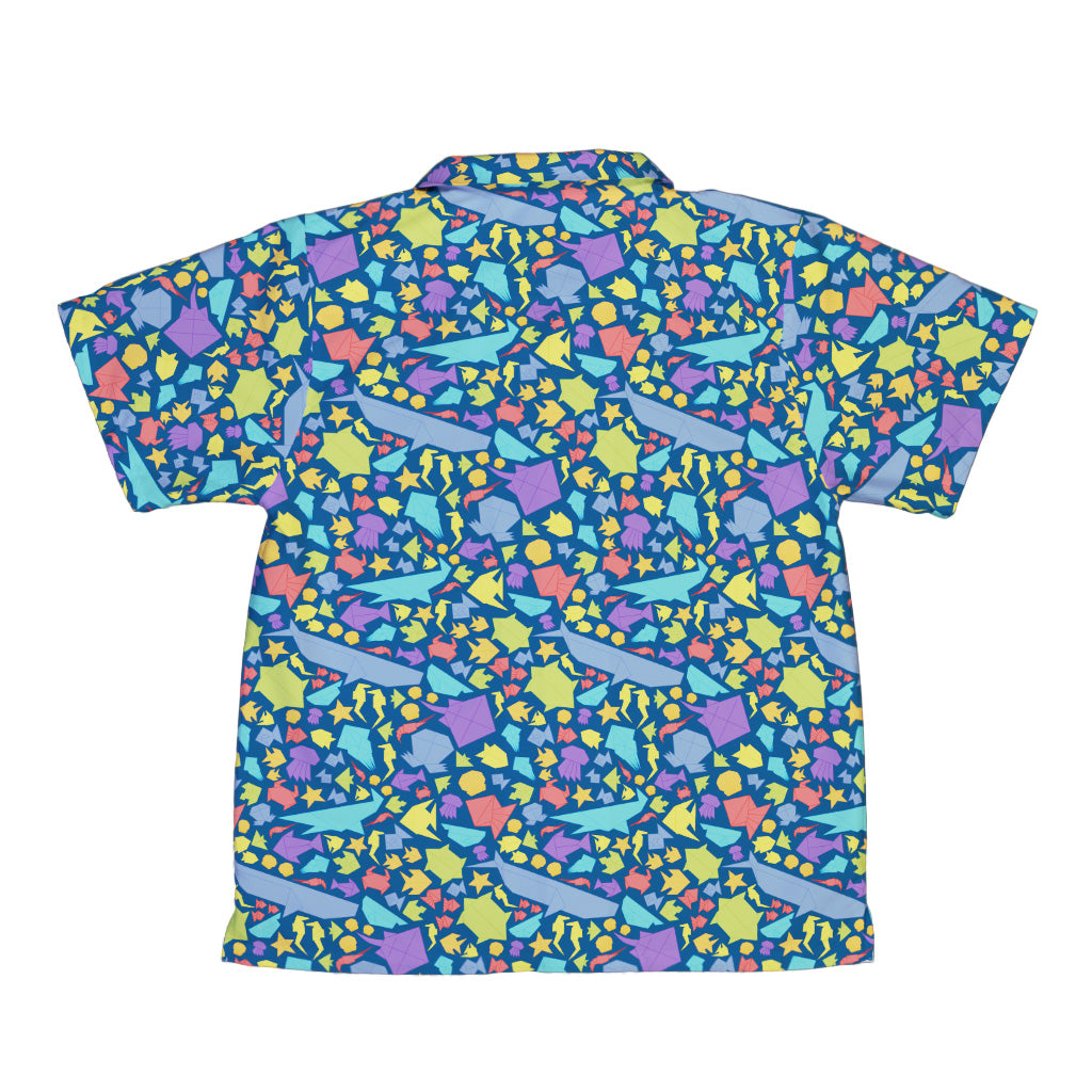 Origami Ocean Youth Hawaiian Shirt Back