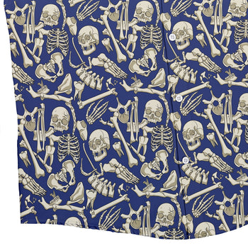 Osteology Dream Button Up Shirt Geek Nerd adult sizing Design by Julie Kitzes q225