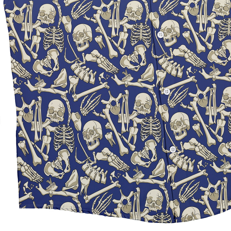 Osteology Dream Button Up Shirt Geek Nerd adult sizing Design by Julie Kitzes q225