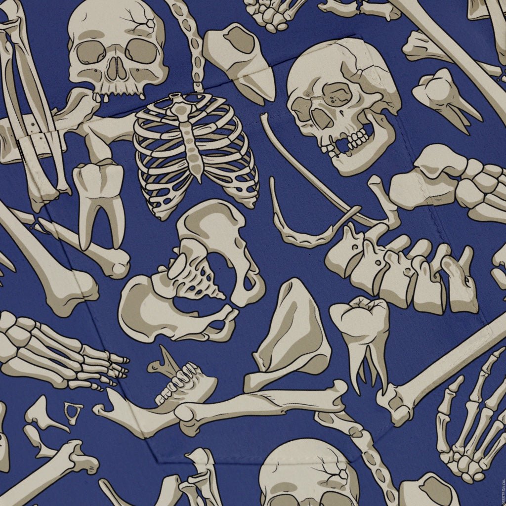 Osteology Dream Button Up Shirt Geek Nerd adult sizing Design by Julie Kitzes q225