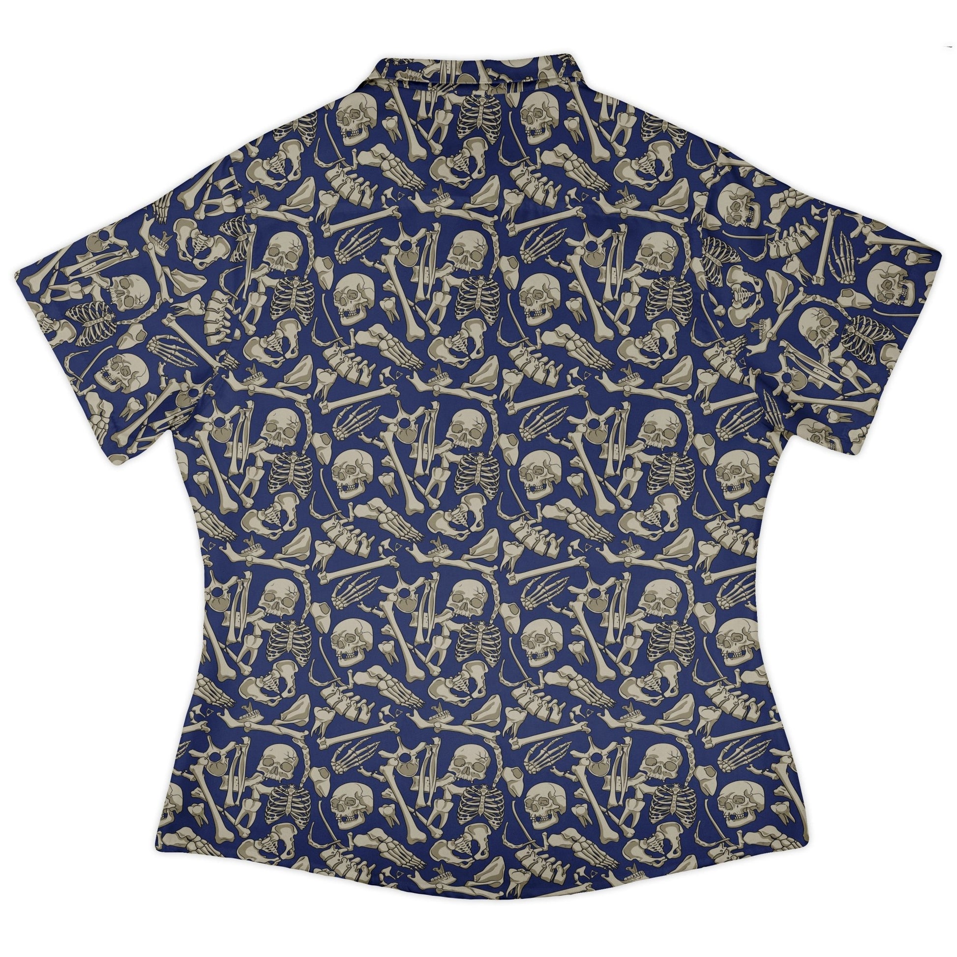 Osteology Dream Curvy Button Up Shirt Geek Nerd Design by Julie Kitzes q225 science print