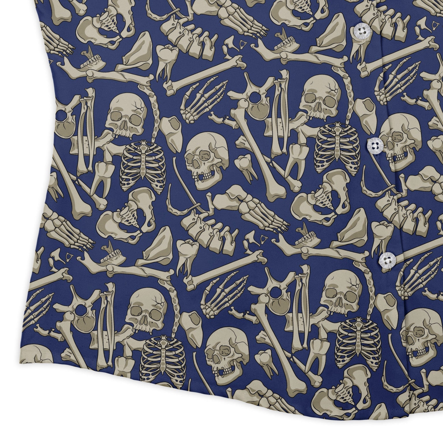 Osteology Dream Curvy Button Up Shirt Geek Nerd Design by Julie Kitzes q225 science print