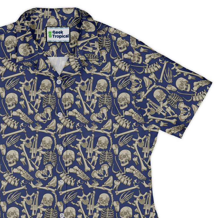 Osteology Dream Curvy Button Up Shirt Geek Nerd Design by Julie Kitzes q225 science print