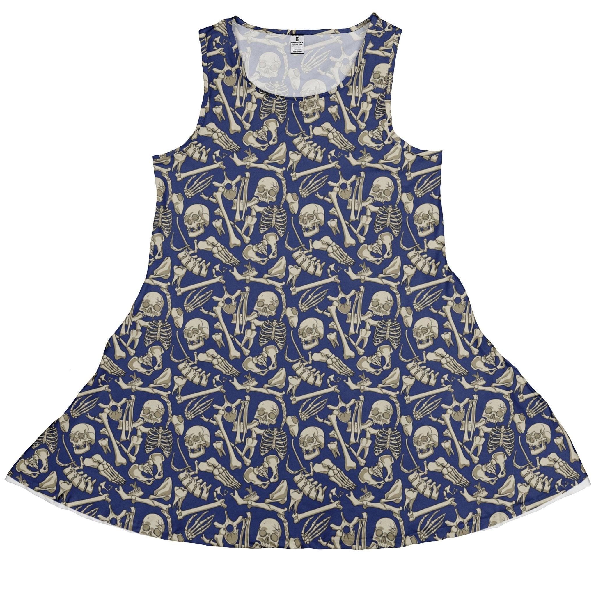Osteology Dream Dress Geek Nerd Design by Julie Kitzes lx - C q225