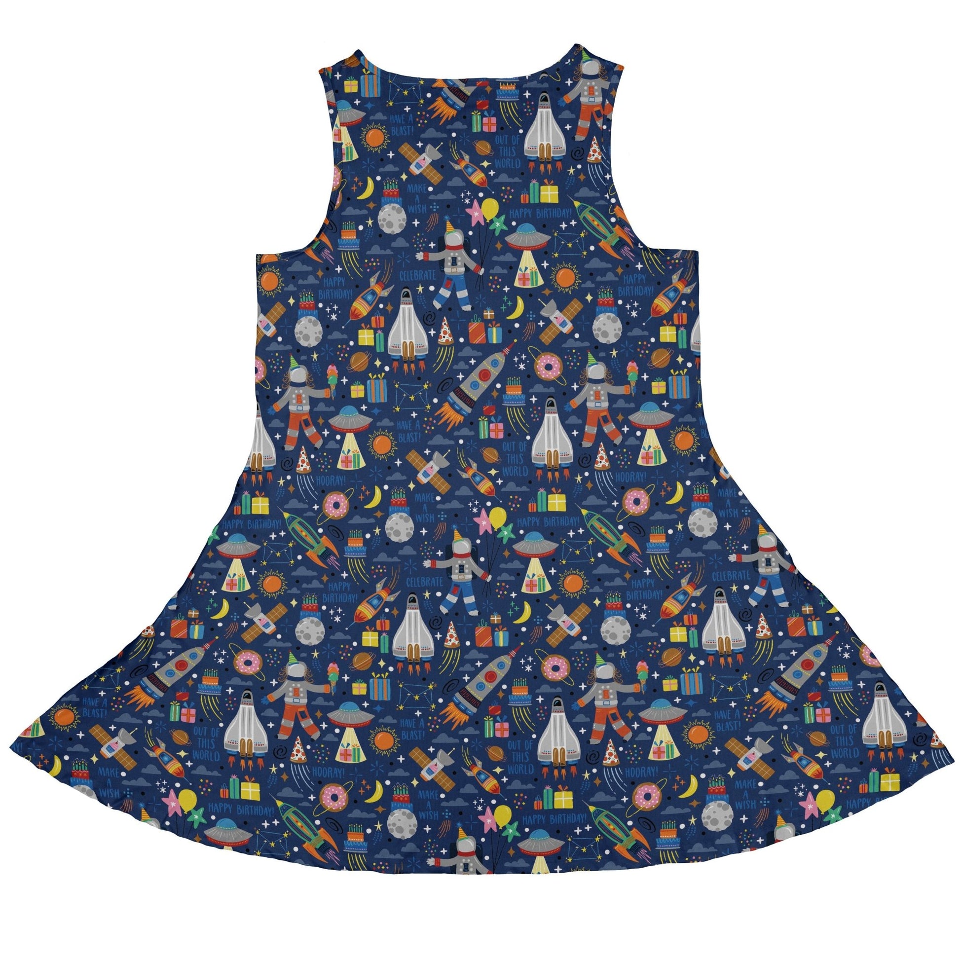 Outer Space Birthday Dress Geek Nerd Design by Zirkus Design lx - C outer space & astronaut print