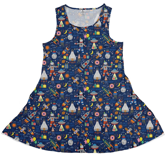 Outer Space Birthday Dress Geek Nerd Design by Zirkus Design lx - C outer space & astronaut print