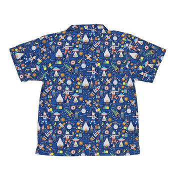 Outer Space Birthday Youth Hawaiian Shirt Geek Nerd Design by Zirkus Design outer space & astronaut print q225