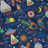 Outer Space Birthday Long Sleeve Button Up Shirt Geek Nerd adult sizing Design by Zirkus Design FLOW DESC WRITING
