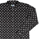 PIxel Ghost Long Sleeve Button Up Shirt Geek Nerd adult sizing Design by Heather Davenport FLOW DESC WRITING