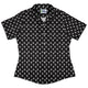PIxel Ghost Curvy Button Up Shirt Geek Nerd Design by Heather Davenport halloween video game arcade print
