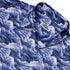 Painted Night Clouds Blue Button Up Shirt Neck