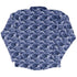 Painted Night Clouds Blue Long Sleeve Button Up Shirt back