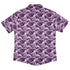 Painted Night Clouds Lilac Button Up Shirt Back