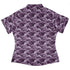 Painted Night Clouds Lilac Curvy Button Up Shirt womens back