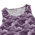 Painted Night Clouds Lilac Sleeveless Dress close front