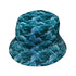 Painted Night Clouds Teal Bucket Hat Gray Stitching